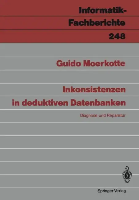 Cover of Inkonsistenzen in Deduktiven Datenbanken