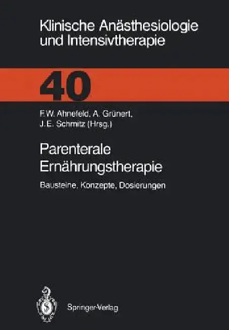 Cover of Parenterale Ernährungstherapie
