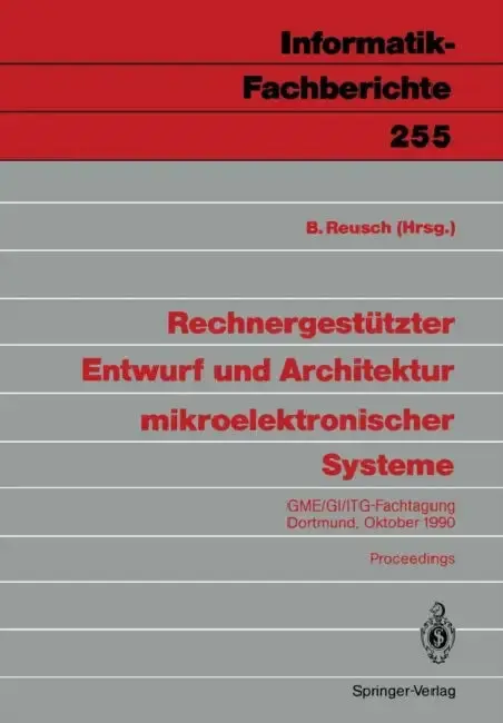 Cover of Rechnergestützter Entwurf Und Architektur Mikroelektronischer Systeme