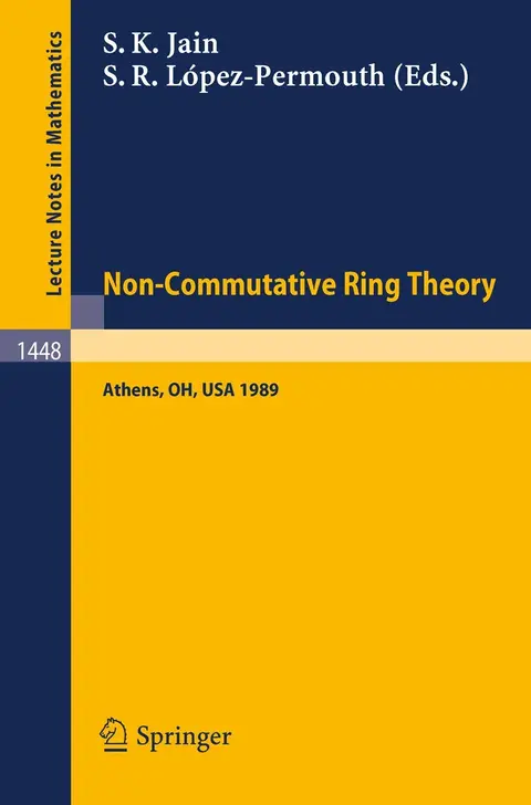 Cover of Non-commutative Ring Theory