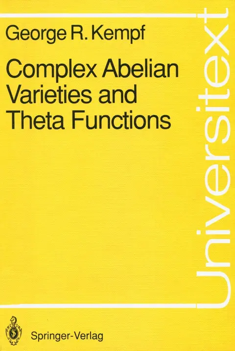Cover of Complex Abelian Varieties and Theta Functions