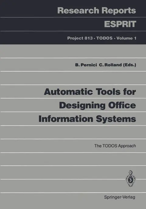 Cover of Automatic Tools for Designing Office Information Systems
