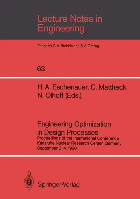 Cover of Engineering Optimization in Design Processes