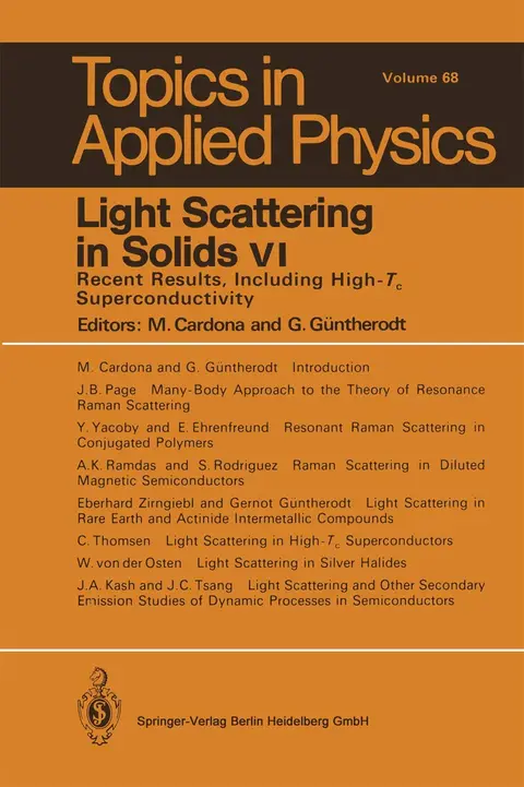 Cover of Light Scattering in Solids