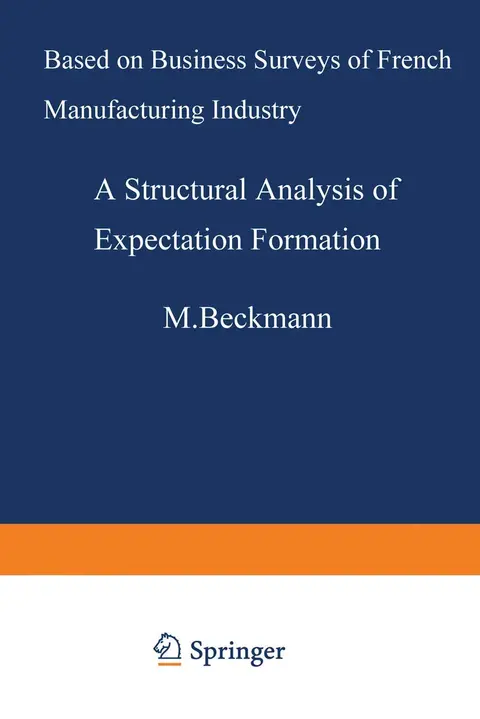 Cover of A Structural Analysis of Expectation Formation