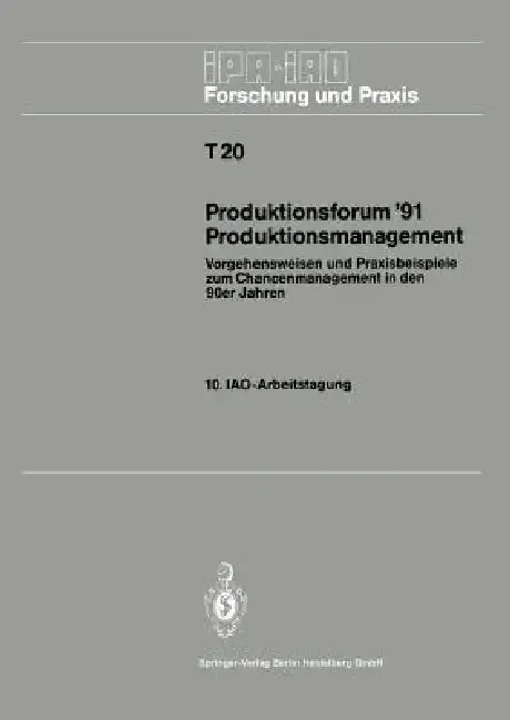 Cover of Produktionsforum '91 Produktionsmanagement