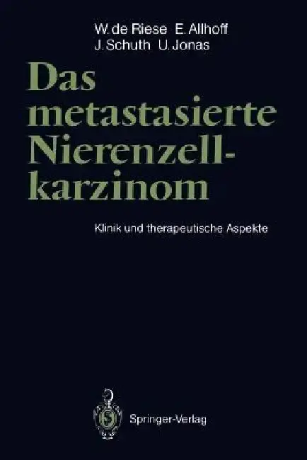 Cover of Das Metastasierte Nierenzellkarzinom