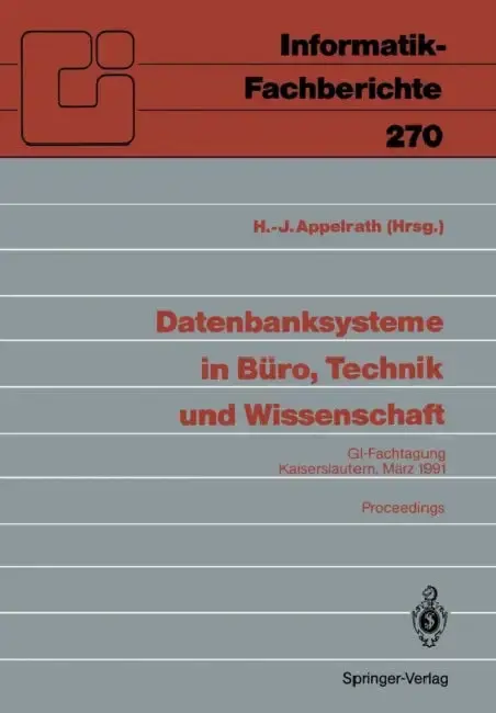 Cover of Datenbanksysteme in Büro, Technik Und Wissenschaft