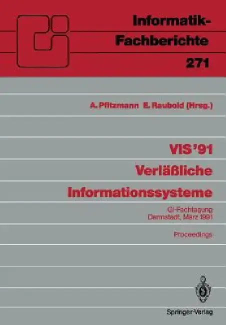Cover of VIS '91 Verläßliche Informationssysteme
