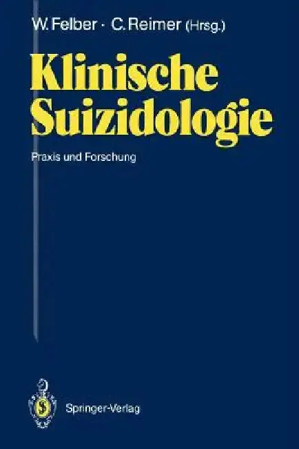 Cover of Klinische Suizidologie