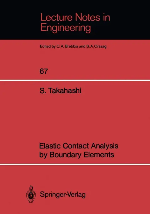 Cover of Elastic Contact Analysis by Boundary Elements