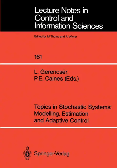 Cover of Topics in Stochastic Systems