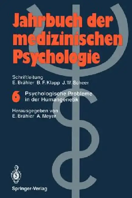Cover of Psychologische Probleme in Der Humangenetik