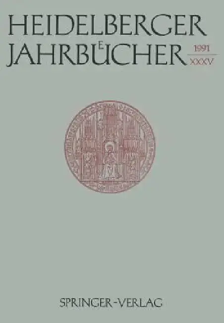 Cover of Heidelberger Jahrbücher