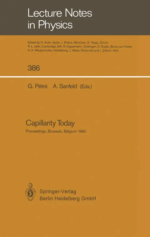 Cover of Capillarity Today