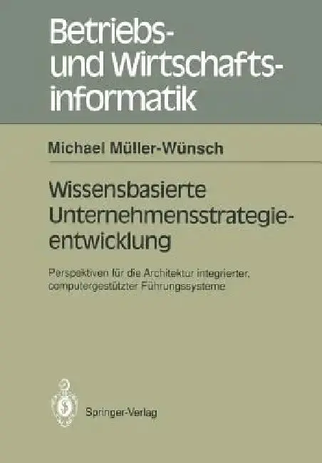 Cover of Wissenbasierte Unternehmensstrategieentwicklung