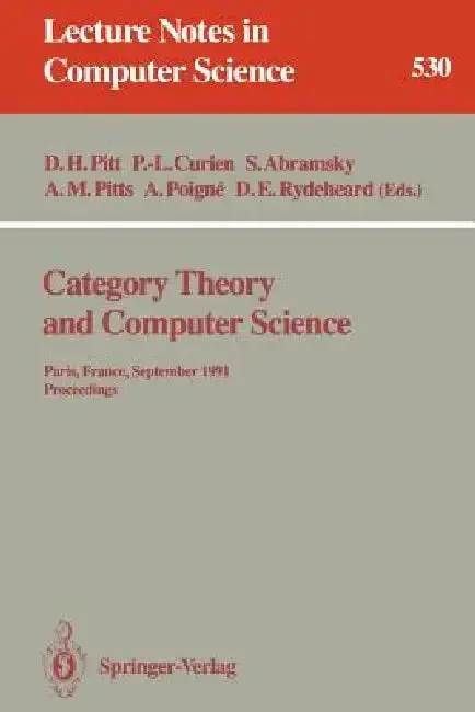 Cover of Category Theory and Computer Science