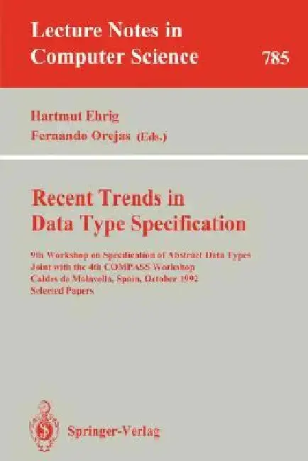 Cover of Recent Trends in Data Type Specification