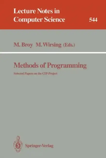 Cover of Methods of Programming