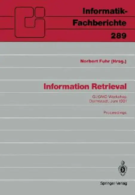 Cover of Information Retrieval