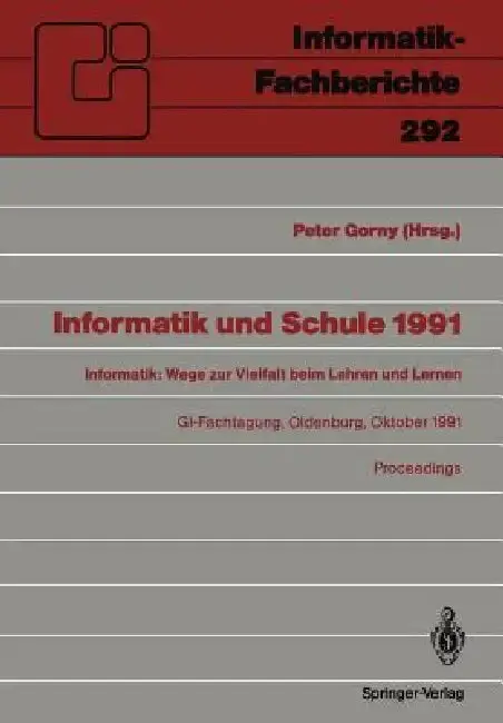 Cover of Informatik Und Schule 1991