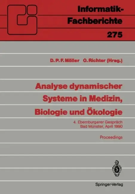 Cover of Analyse Dynamischer Systeme in Medizin, Biologie Und Ökologie