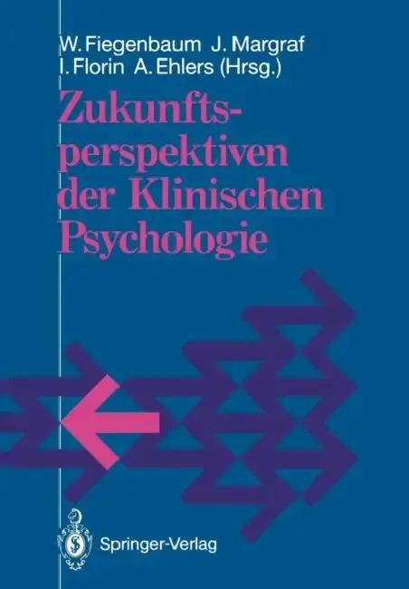 Cover of Zukunftsperspektiven Der Klinischen Psychologie