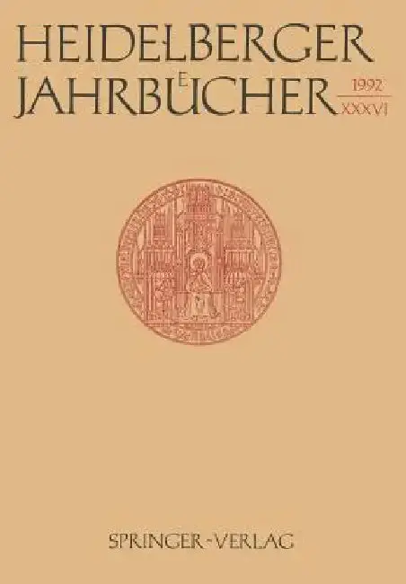 Cover of Heidelberger Jahrbücher