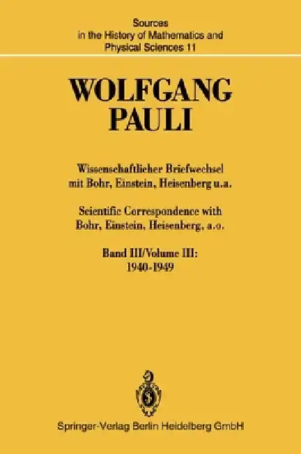 Cover of Wissenschaftlicher Briefwechsel Mit Bohr, Einstein, Heisenberg U.A. / Scientific Correspondence with Bohr, Einstein, Heisenberg, A.O.