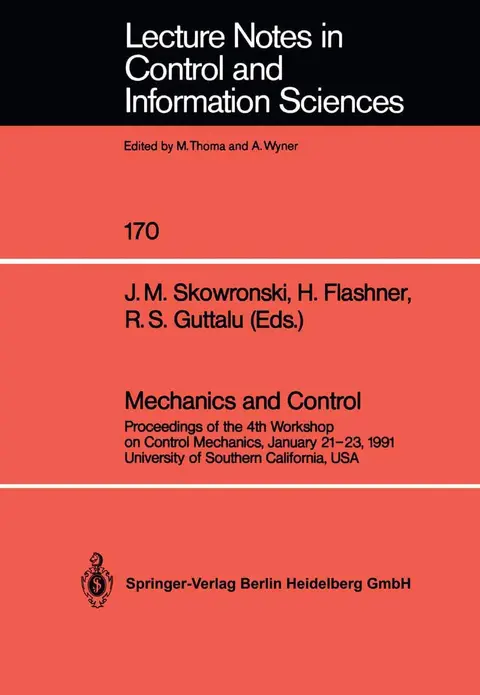 Cover of Mechanics and Control