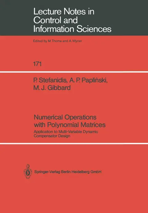 Cover of Numerical Operations with Polynomial Matrices
