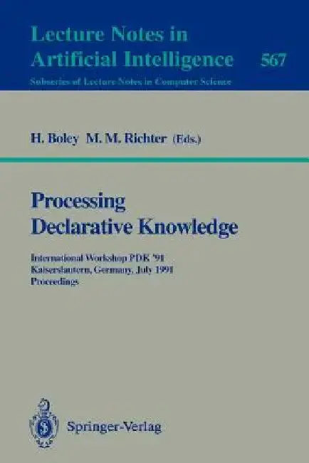 Cover of Processing Declarative Knowledge