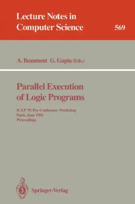 Cover of Parallel Execution of Logic Programs