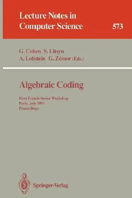 Cover of Algebraic Coding