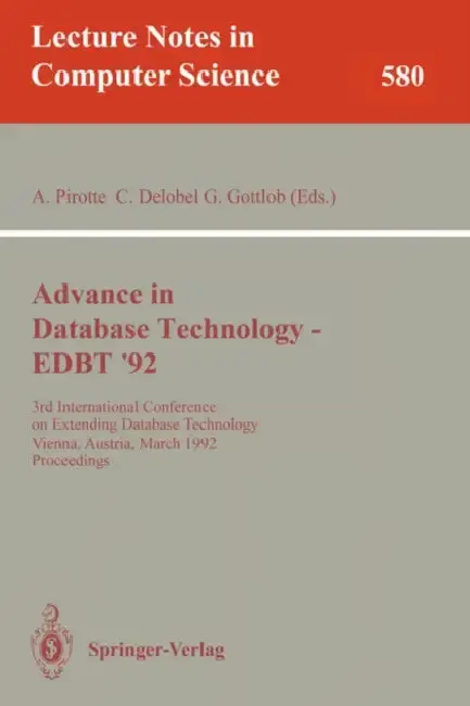 Cover of Advances in Database Technology - Edbt '92