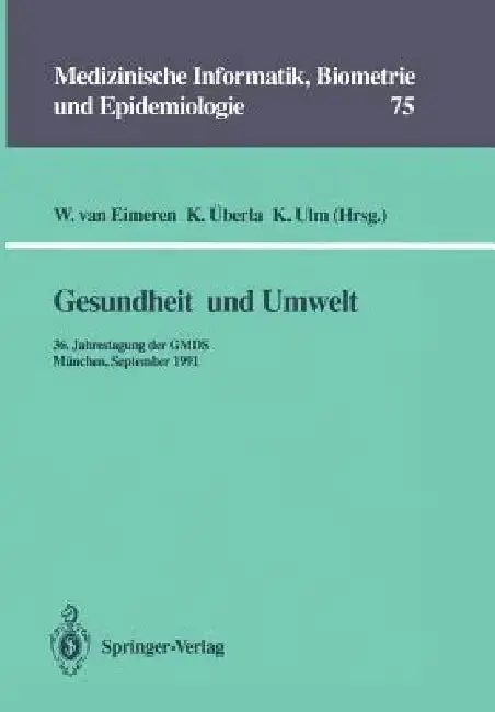 Cover of Gesundheit Und Umwelt
