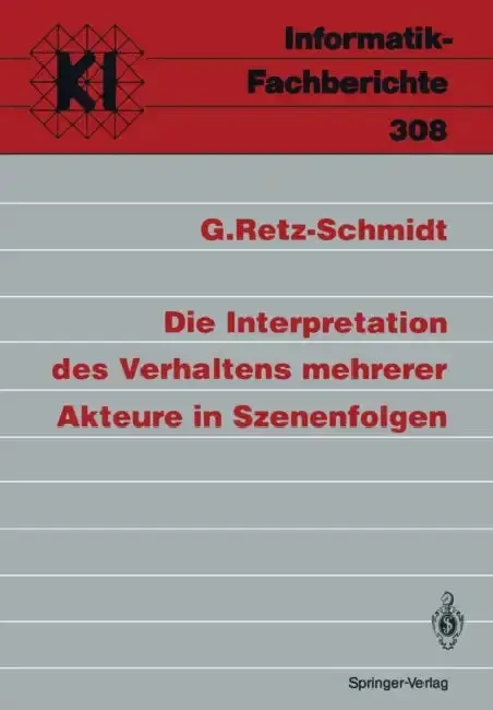 Cover of Die Interpretation Des Verhaltens Mehrerer Akteure in Szenenfolgen