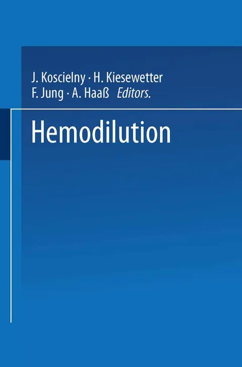 Cover of Hemodilution