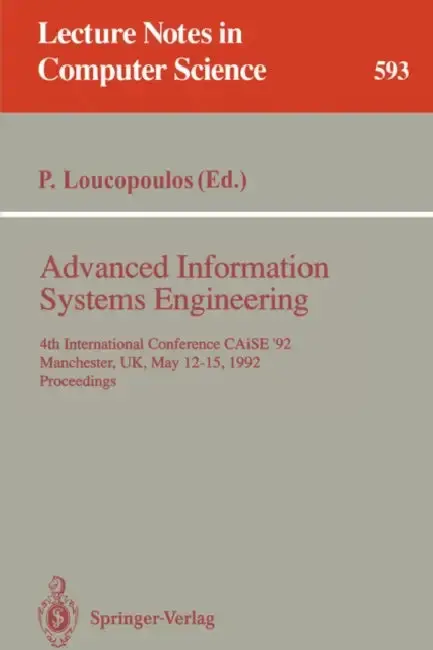 Cover of Advanced Information Systems Engineering