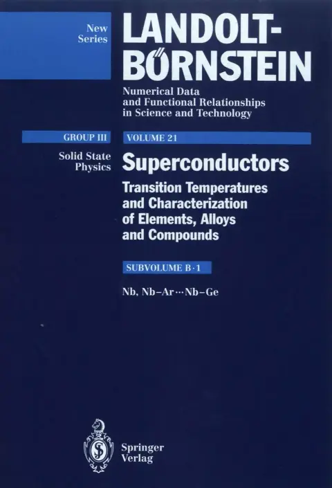 Cover of Nb, Nb-Ar ... Nb-Ge
