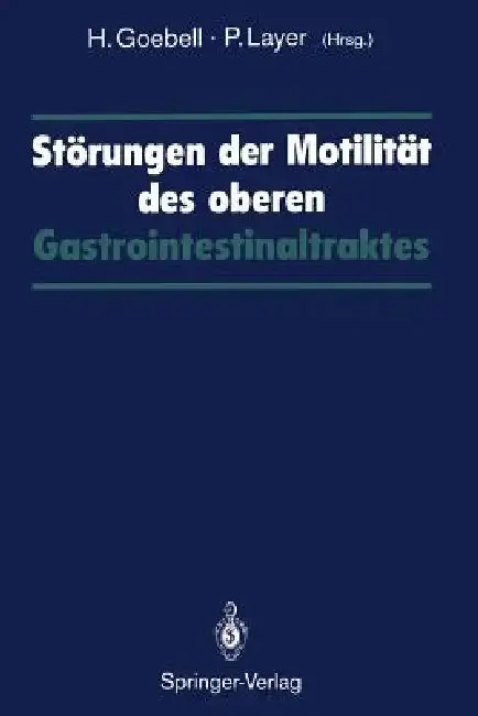Cover of Störungen Der Motilität Des Oberen Gastrointestinaltraktes