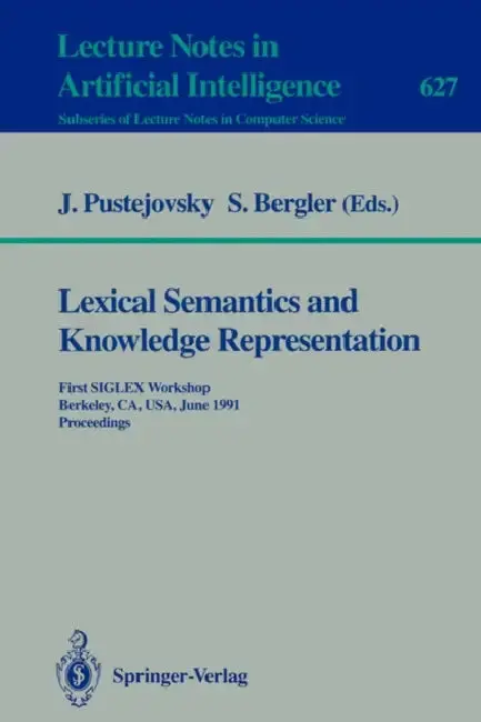 Cover of Lexical Semantics and Knowledge Representation