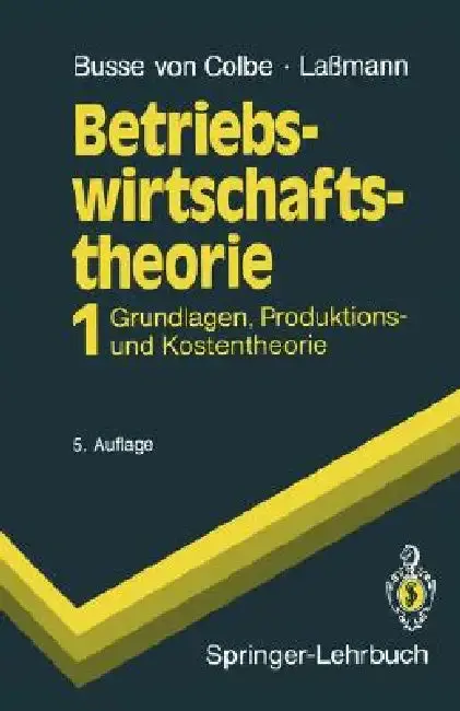 Cover of Betriebswirtschaftstheorie