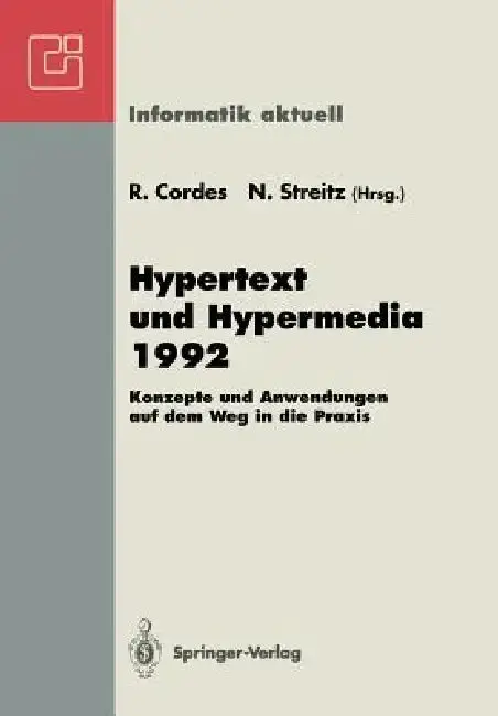 Cover of Hypertext Und Hypermedia 1992