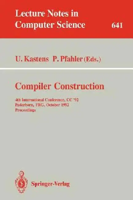 Cover of Compiler Construction