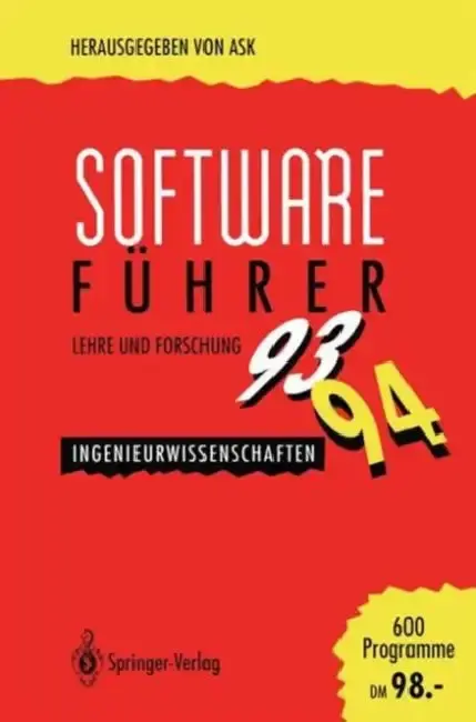 Cover of Software-Führer '93/'94 Lehre Und Forschung
