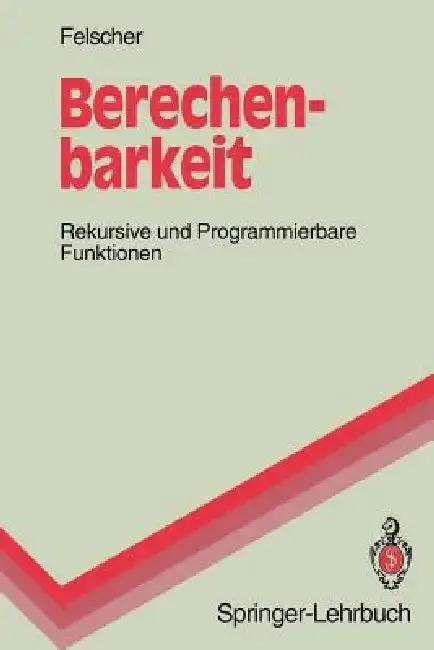 Cover of Berechenbarkeit