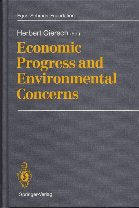 Cover of Economic Progress and Environmental Concerns