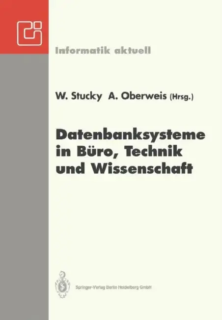 Cover of Datenbanksysteme in Büro, Technik Und Wissenschaft