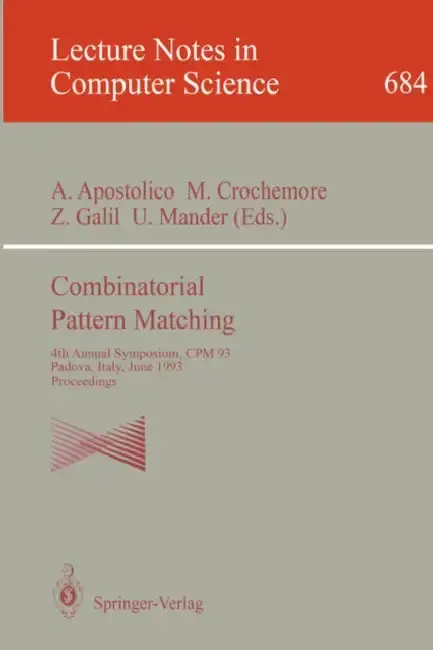 Cover of Combinatorial Pattern Matching